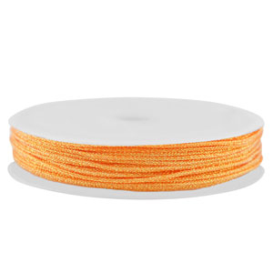 Macram&eacute; gevlochten draad 0,8mm Orange metallic