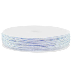 Macram&eacute; gevlochten draad 0,8mm Light blue-purple metallic
