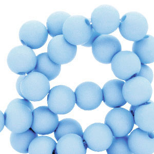 6 mm kralen van acryl Light blue