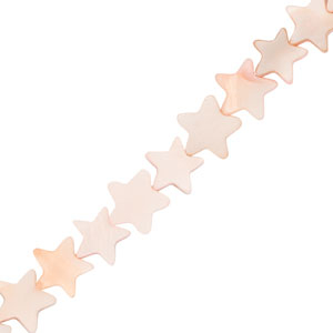 Schelp kralen star Light pink