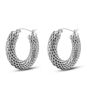 Oorbellen / oorstekers van Stainless steel Roestvrij staal (RVS) Silver