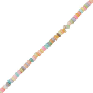 Schelp kralen disc Pastel multicolor