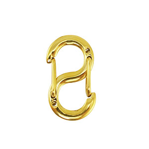 Benodigdheden van Stainless steel Roestvrij staal (RVS) clasp S-shaped Gold