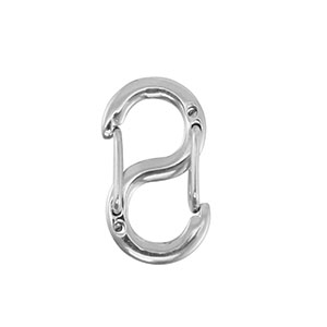 Benodigdheden van Stainless steel Roestvrij staal (RVS) clasp S-shaped Silver