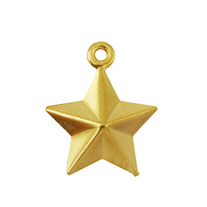Bedels van Stainless steel Roestvrij staal (RVS) star Gold