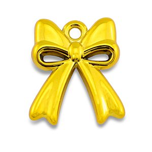Acryl bedels bow Golden yellow