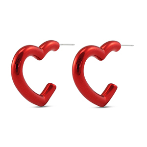 Musthave oorbellen heart Red
