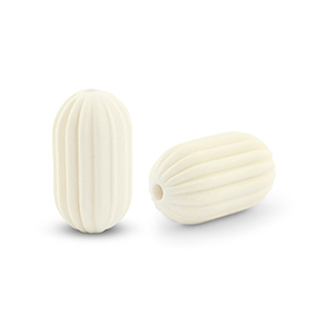 Acryl kralen oval Off white