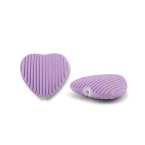 Acryl kralen heart Purple