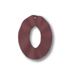 Acryl hangers oval Dark red-brown