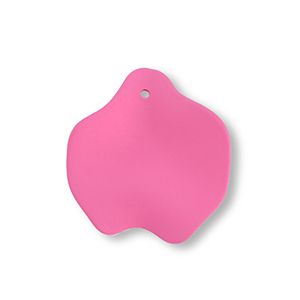 Acryl hangers leaf Magenta pink