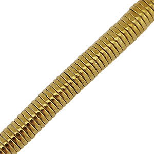 Kralen van hematite disc 6mm Gold