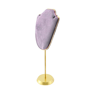 Sieraden display buste voor kettingen Lilac purple-gold
