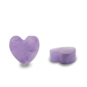 Kralen natuursteen amethist heart Purple transparent