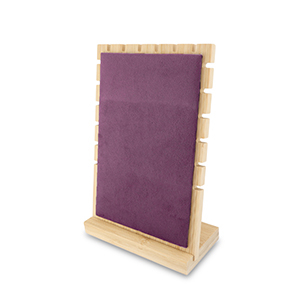 Sieraden display voor kettingen Natural-aubergine purple