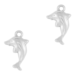 Bedels van Stainless steel Roestvrij staal (RVS) dolphin Silver