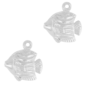 Bedels van Stainless steel Roestvrij staal (RVS) fish Silver