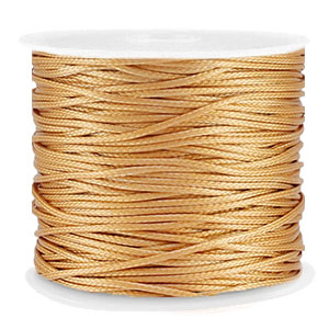Macram&eacute; gevlochten draad 1mm Gold