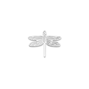 Bedels van Stainless steel Roestvrij staal (RVS) dragonfly Silver