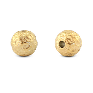 Kralen van Stainless steel Roestvrij staal 8mm (RVS) Gold