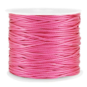 Macram&eacute; gevlochten draad 1mm Magenta pink