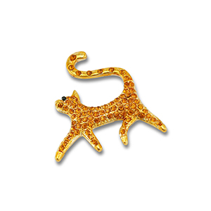 Broches cat Gold-orange