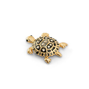 Broches turtle Gold-black-grey
