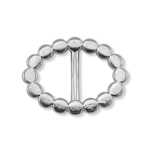 Metaal schuivers DQ oval Antiek zilver (Nikkelvrij)