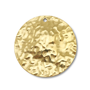 Bedels van Stainless steel Roestvrijstaal (RVS) round Gold