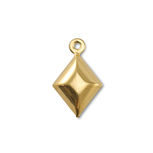 Bedels van Stainless steel Roestvrijstaal (RVS) rhombus Gold