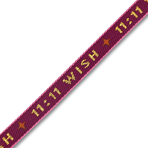 Tekstlint "11:11 Wish" Purple-gold