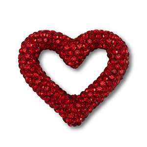 Kralen bohemian heart Red