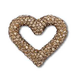 Kralen bohemian heart Taupe brown