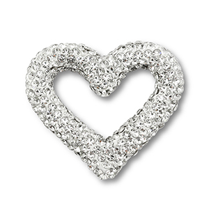 Kralen bohemian heart Silver