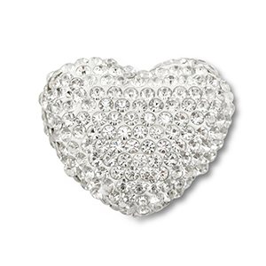 Kralen bohemian heart Silver
