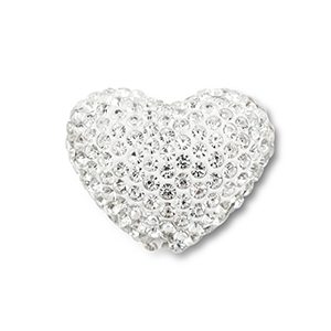 Kralen bohemian heart Silver