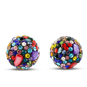 Kralen bohemian round Multicolor dark