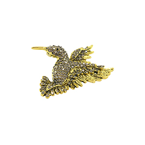 Broches hummingbird Gold-black