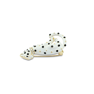 Broches leopard White-black-gold
