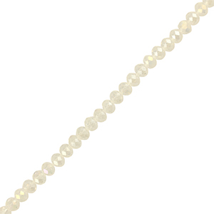 Facet kralen top quality disc 4x3mm Transparent