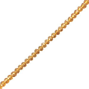 Facet kralen top quality disc 3x2mm Brown