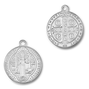 Bedels van Stainless steel Roestvrij staal (RVS) round religious Silver