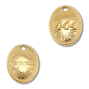 BY31&reg; Bedel van Stainless steel Roestvrijstaal (RVS) angelnumbers 444 / protection Gold