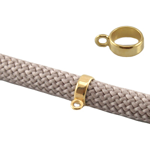 Metaal DQ ring met oog Goud (nikkelvrij)