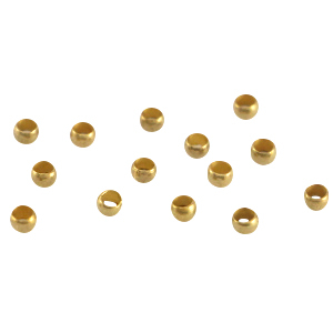 DQ metalen knijpkraal 2mm Antiek brons (nikkelvrij)