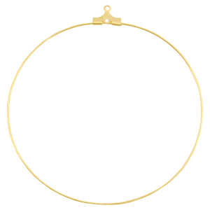 Metaal onderdelen DQ creolen oorring hangers 60mm Goud (nikkelvrij)