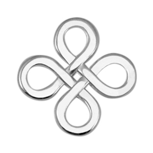 Metaal bedels DQ tussenstuk Infinity vierkant Antiek zilver (nikkelvrij)