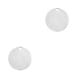 DQ metaal voor ImpressArt bedel 10mm Antiek zilver (nikkelvrij)