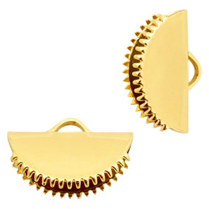 Metaal onderdelen DQ lintklem 15mm Goud (nikkelvrij)