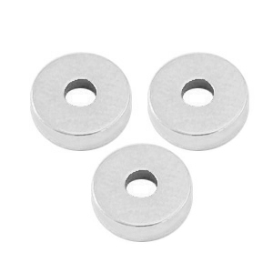 Metaal kralen DQ disc rondellen 6x2mm Antiek zilver (nikkelvrij)